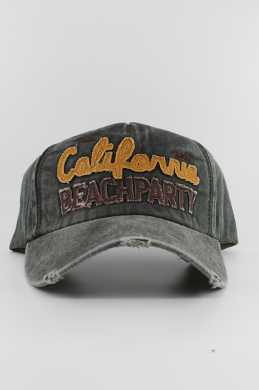 Eskitme Şapka California Beach Party-Haki̇