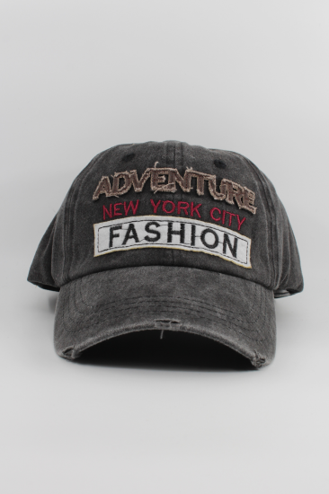 Eskitme Şapka Adventure Fashıon NY-Si̇yah