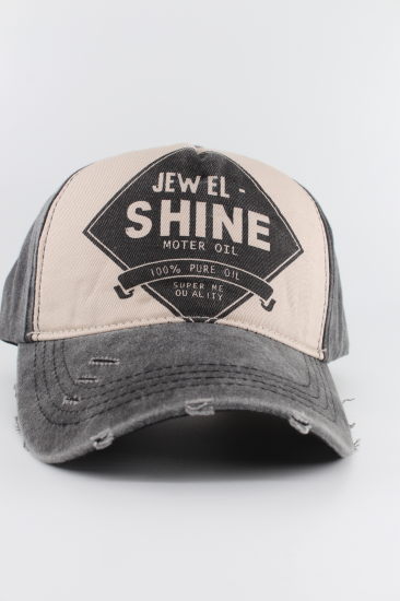Eskitme Şapka Jewel Shine-Si̇yah