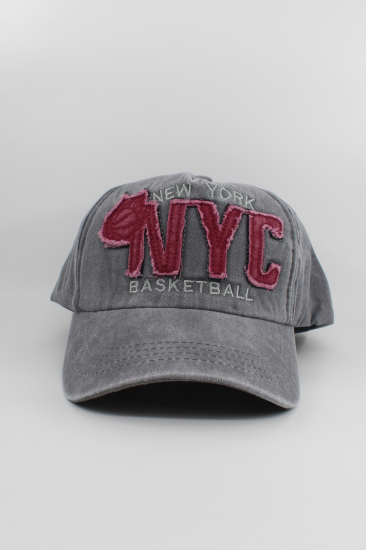 Eskitme Şapka NYC-Gri̇