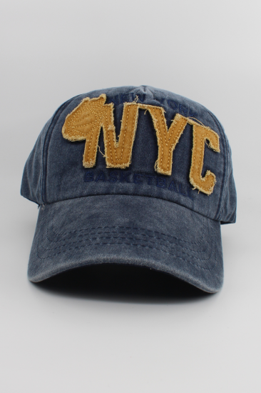 Eskitme Şapka NYC-Laci̇vert