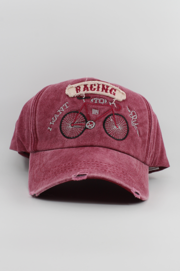 Eskitme Şapka Bisiklet Temalı Racing