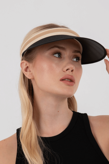 Kadın Hasır Vizör Şapka UV Koruyucu Tenisçi Şapka
